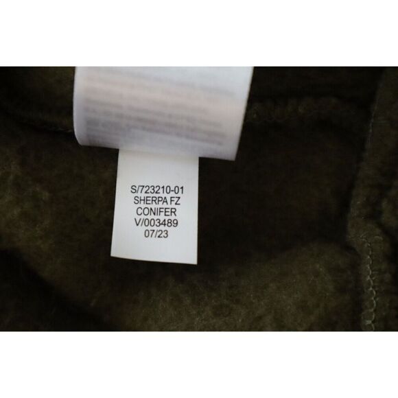 Old Navy Womens 723210 Sz M Conifer Green Sherpa Full Zip Long Sleeve Jacket - Picture 6 of 7